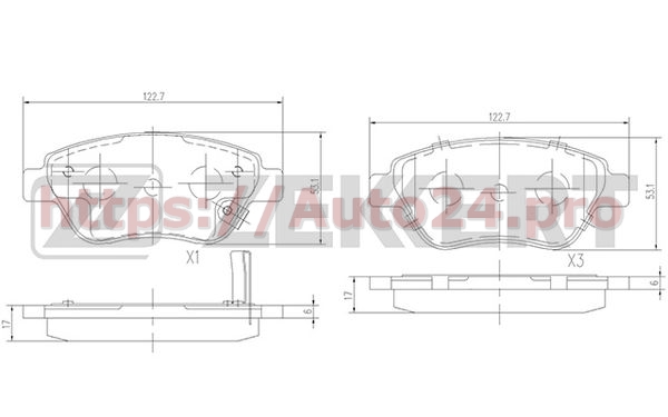 BS-2343 Zekkert для OPEL 1605357