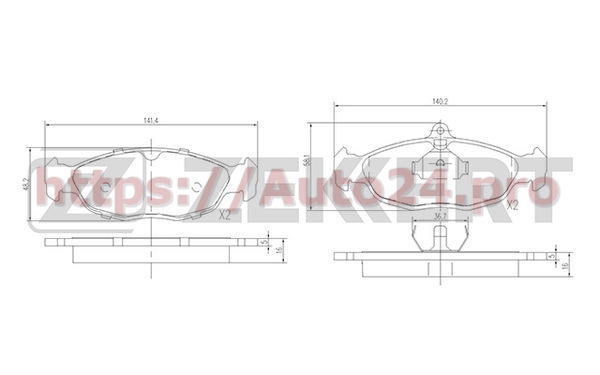 BS-2346 Zekkert для OPEL 90485140