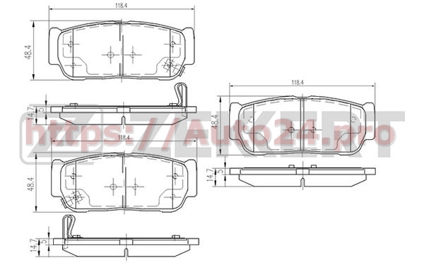 BS-2424 Zekkert для SSANGYONG 4841321B10