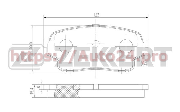 BS-2430 Zekkert для SUZUKI 5520050J02000
