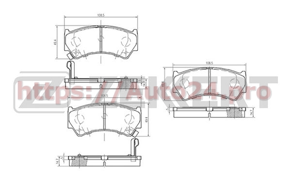 BS-2435 Zekkert для SUZUKI 5581064G11000