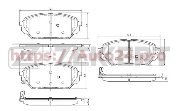 BS-2438 Zekkert для HYUNDAI 581013JA50