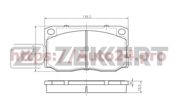BS-2439 Zekkert для HYUNDAI 581015H030