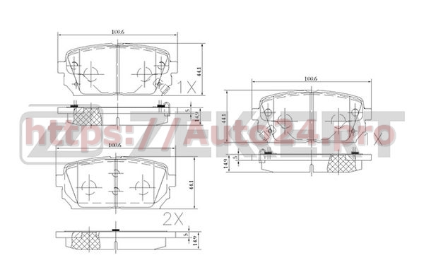 BS-2443 Zekkert для KIA 583021DA01