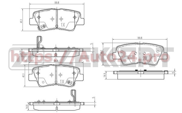 BS-2444 Zekkert для TOYOTA 0446602291
