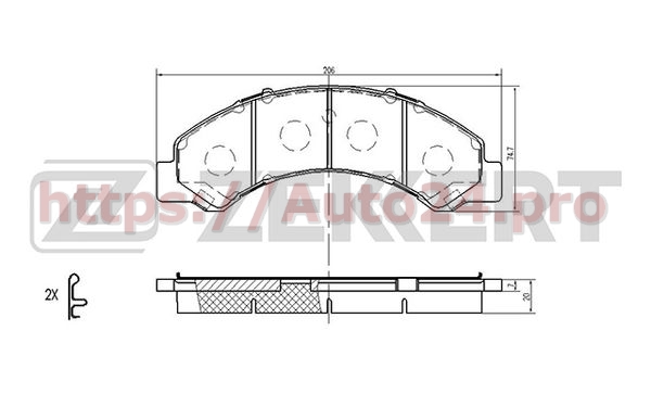BS-2454 Zekkert для TOYOTA 0446537190