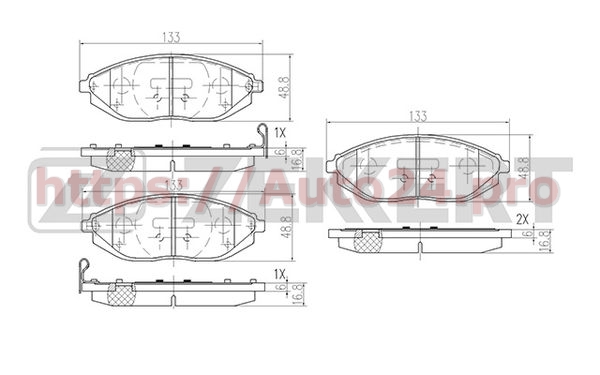 BS-2462 Zekkert для CHEVROLET 96682858