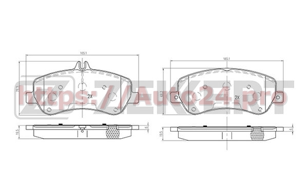 BS-2466 Zekkert для MERCEDES BENZ A0054204820