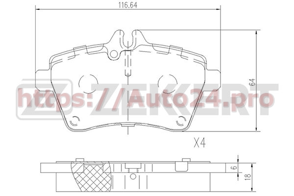 BS-2469 Zekkert для MERCEDES BENZ 1694201820