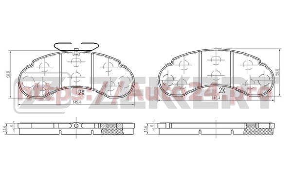BS-2516 Zekkert для MERCEDES BENZ A6314200320