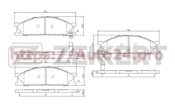 BS-2518 Zekkert для NISSAN 4108009W28