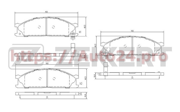 BS-2518 Zekkert для NISSAN 4100010G08