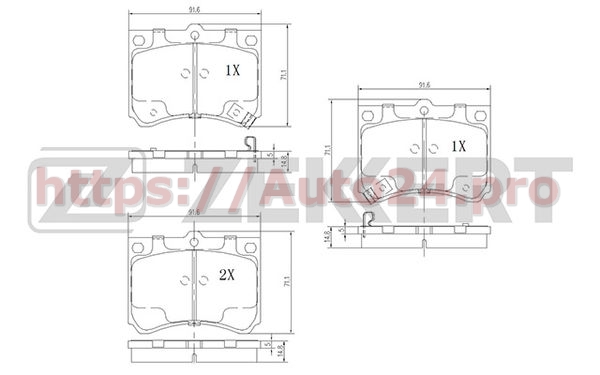BS-2519 Zekkert для FORD USA F4CZ2001B