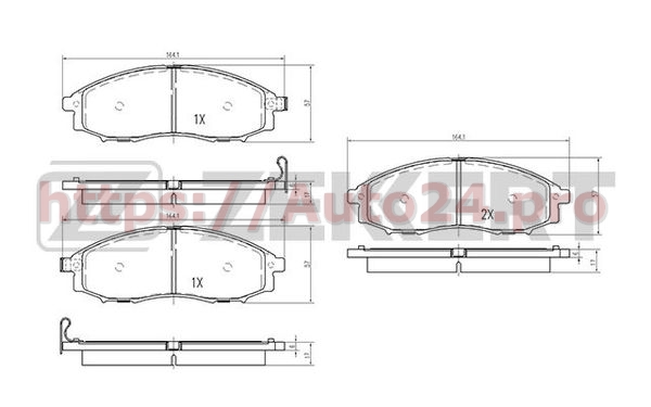 BS-2522 Zekkert для NISSAN 41060VK190