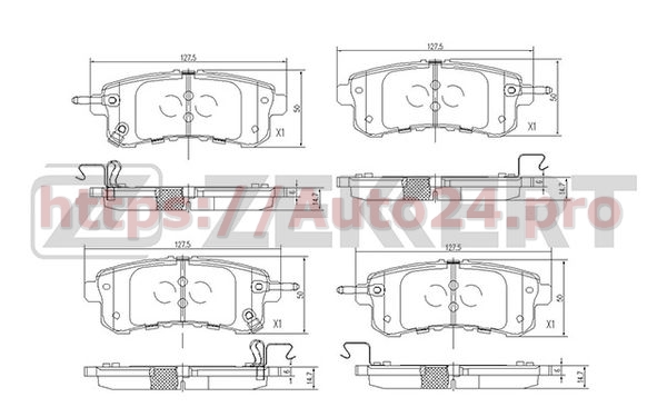 BS-2523 Zekkert для NISSAN D40601LB0A