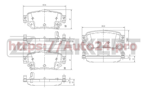 BS-2524 Zekkert для NISSAN D40604CA0A