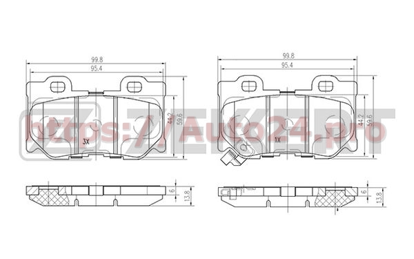 BS-2525 Zekkert для NISSAN D4060JL00E