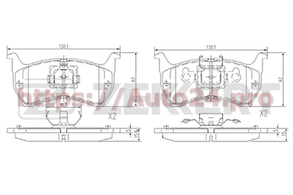 BS-2527 Zekkert для MAZDA GG32492809A