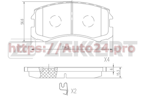BS-2538 Zekkert для MITSUBISHI MR569225