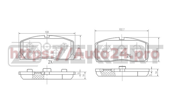 BS-2539 Zekkert для LIFAN SF35001