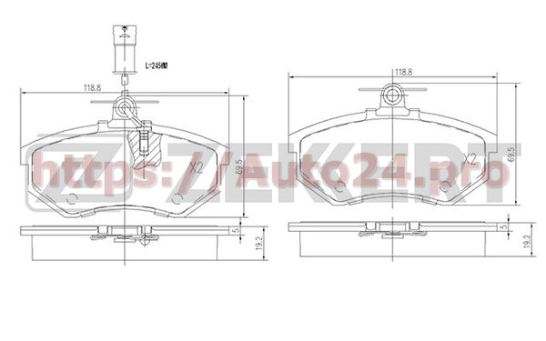 BS-2541 Zekkert для MERCEDES-BENZ T113501080