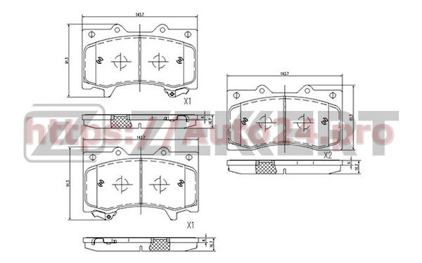 BS-2542 Zekkert для NISSAN D10601LB2A