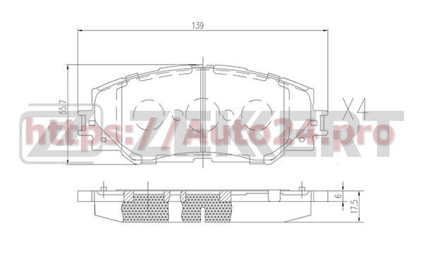 BS-2683 Zekkert для TOYOTA 0446542160
