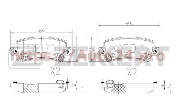 BS-2703 Zekkert для TOYOTA 04466YZZD9