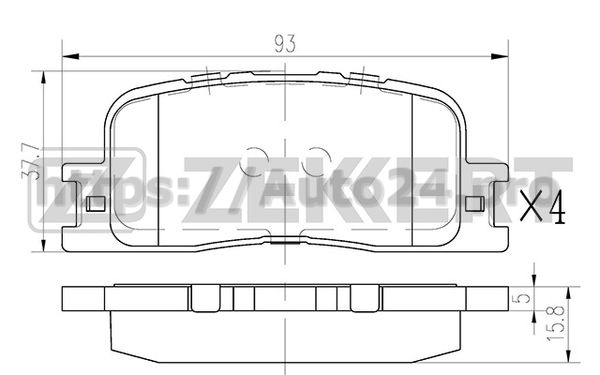 BS-2705 Zekkert для LEXUS 0446633100