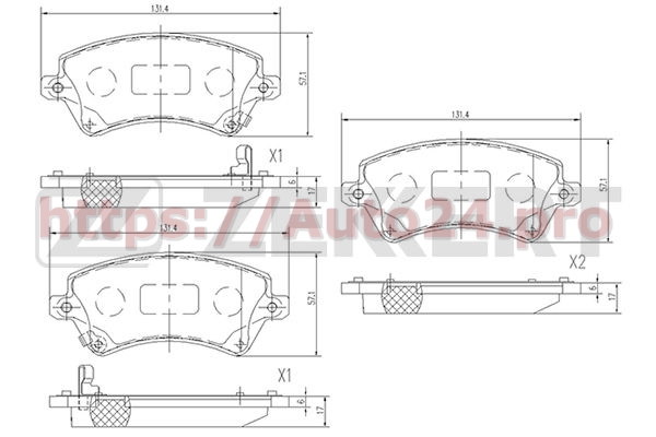 BS-2707 Zekkert для TOYOTA 0446502061