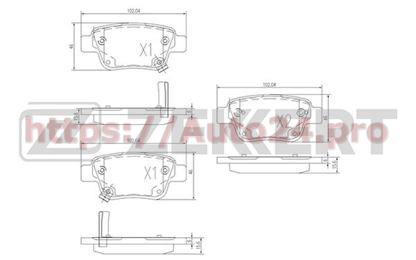 BS-2712 Zekkert для TOYOTA 0446605010