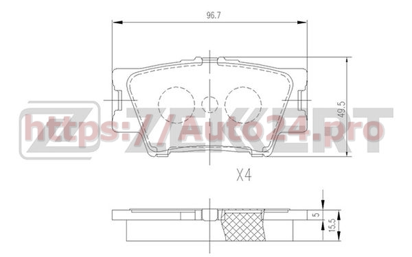 BS-2715 Zekkert для LEXUS 0446633200