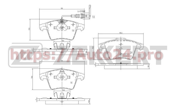 BS-2797 Zekkert для VAG 7H0698151Q