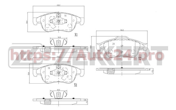 BS-2800 Zekkert для NISSAN 4106000Q1C