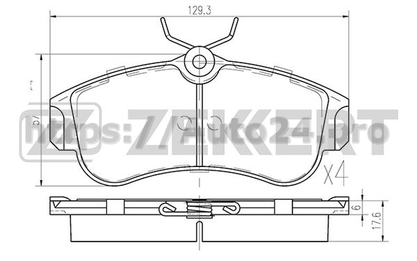 BS-2805 Zekkert для NISSAN 410604M525
