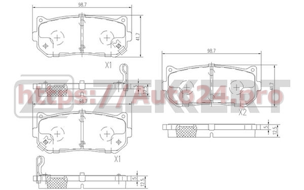 BS-2809 Zekkert для KIA 0K9A02623Z