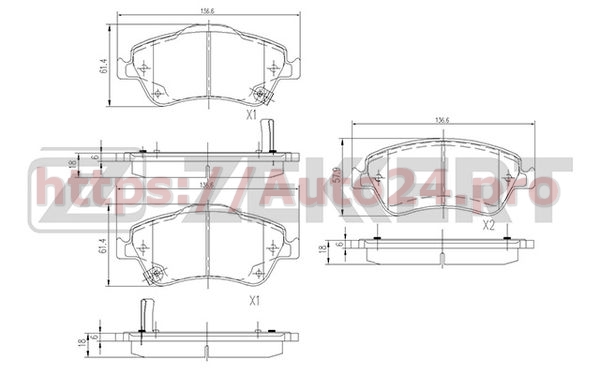 BS-2820 Zekkert для TOYOTA 0446502200
