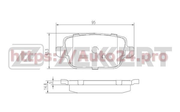 BS-2821 Zekkert для FORD 1682005