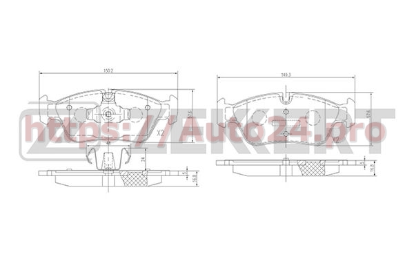 BS-2828 Zekkert для BMW 34112288849