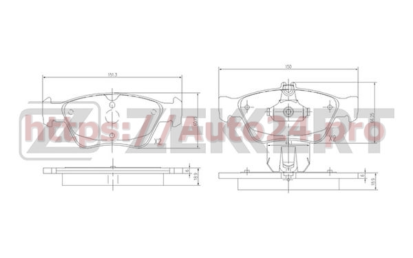 BS-2833 Zekkert для MERCEDES BENZ A0024209620