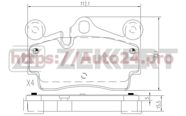 BS-2834 Zekkert для VAG 7L0698451B