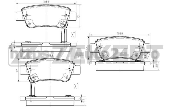 BS-2836 Zekkert для HONDA 43022SWWG03