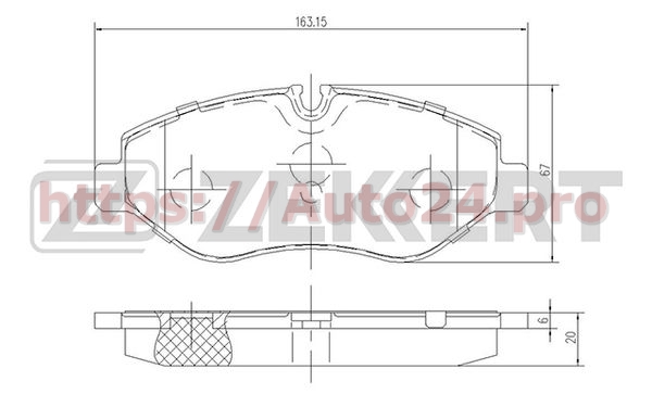 BS-2844 Zekkert для MERCEDES BENZ A0044206720