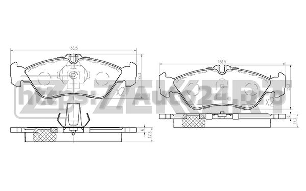 BS-2846 Zekkert для MERCEDES BENZ 0044201820