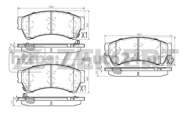BS-2849 Zekkert для MAZDA GPYB3323ZE
