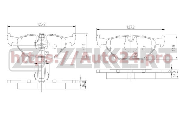 BS-2850 Zekkert для BMW 34212157591