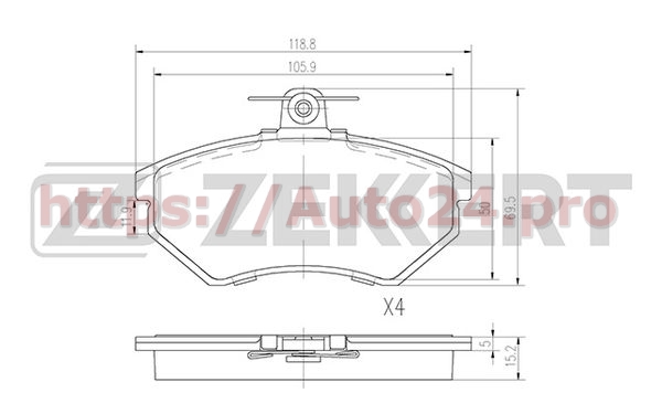 BS-2862 Zekkert для VAG 533698151