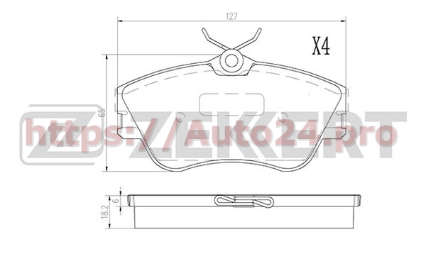 BS-2867 Zekkert для VAG 701698151J