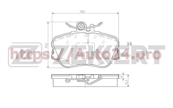 BS-2868 Zekkert для MERCEDES BENZ A0054200320