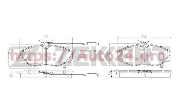 BS-2869 Zekkert для ALFA ROMEOFIATLANCIA 71752980